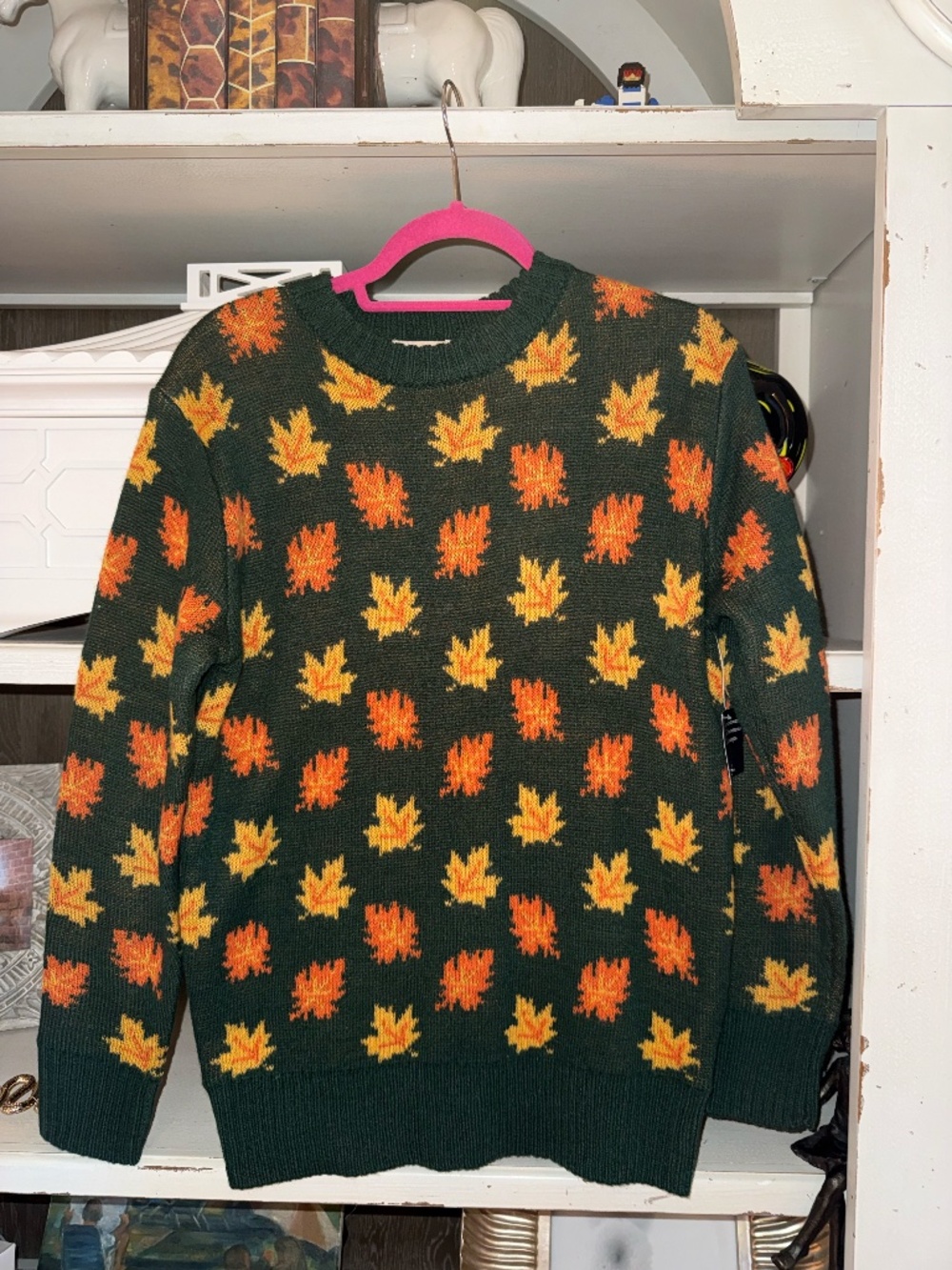KMP Kiel James Patrick Xs big cozy fall leaf sweater nwt - Picture 2 of 3
